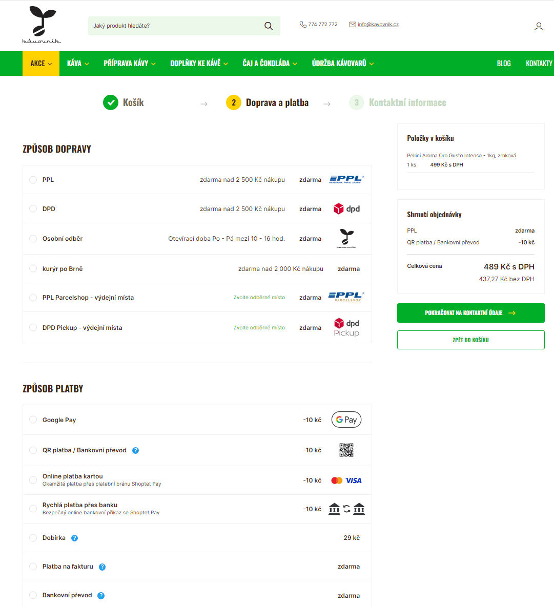 Live shipped blog and category page